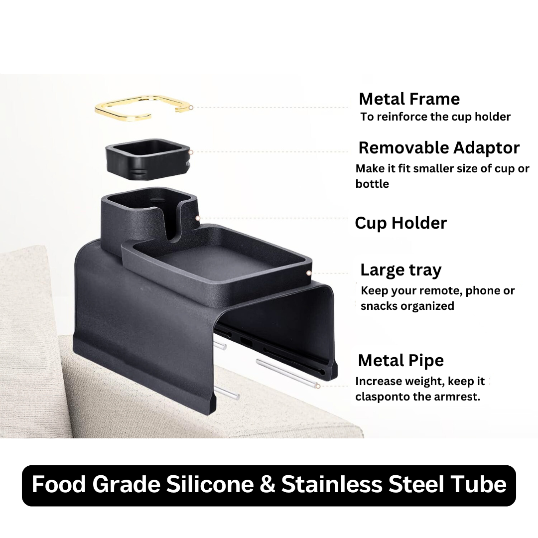 CouchPal™ Adjustable Cup Holder & Tray